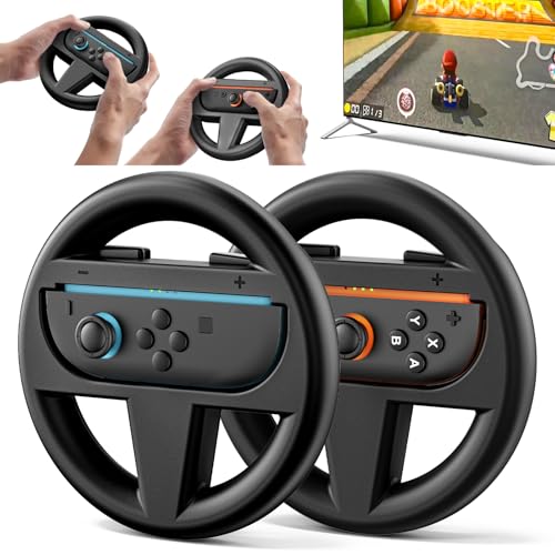 2 Packs Steering Wheel for Switch 2 Controllers, Switch 2 Racing
